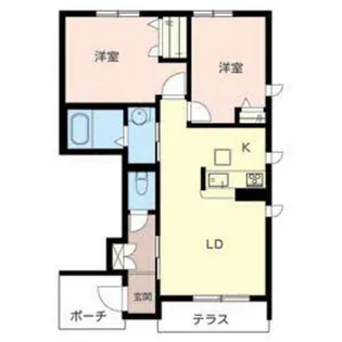 MAST COURT新野辺 A棟【1階】の間取り