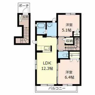 シャーメゾンラシュレ【0202号室】の間取り