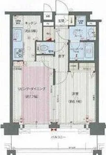 プレサンス名古屋STATIONアブソリュート【14号室】の間取り