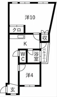 カヤノビル【3階】の間取り