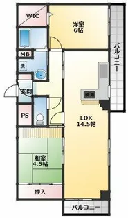 アモール【4階】の間取り