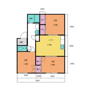 エスポワール里【204号室】の間取り