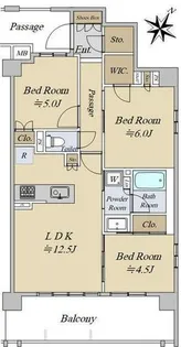 レーベン千種吹上AVANCA【2階】の間取り