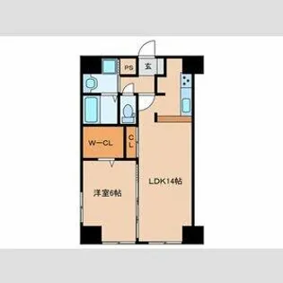 La Feliz魚町【14階】の間取り