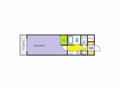 Bergamotto吉野町【8階】の間取り