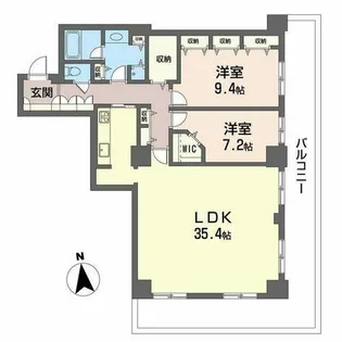 ローレルコート難波【5階】の間取り