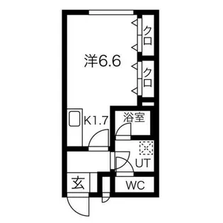 ミラネーゼ大通東南館【4階】の間取り