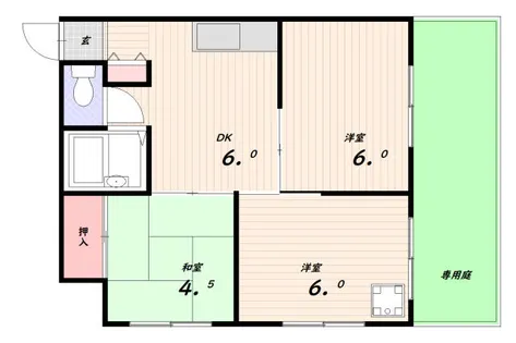 ラドーレ【1階】の間取り