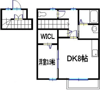 コンフォート新野辺【2階】の間取り