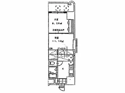 ギャラン南小倉【6階】の間取り