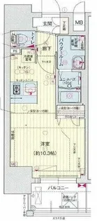プレサンス新町ウィズ ジョイ【3階】の間取り