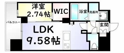 コートハウス・ピノ【9階】の間取り