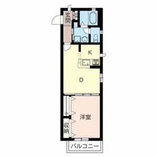 ベルデメゾン【B201号室】の間取り