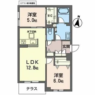 Egret【0101号室】の間取り