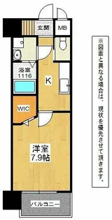 アクシオ北九州【13階】の間取り