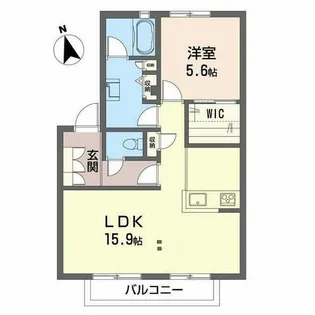 グリーンII【0202号室】の間取り