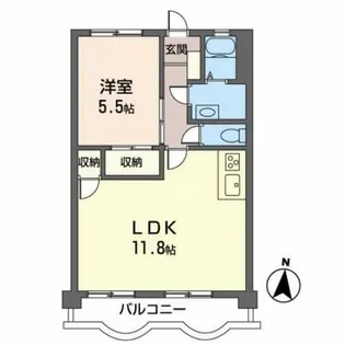 ハイツササベ【3階】の間取り