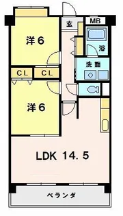 ソシア羽黒【2階】の間取り