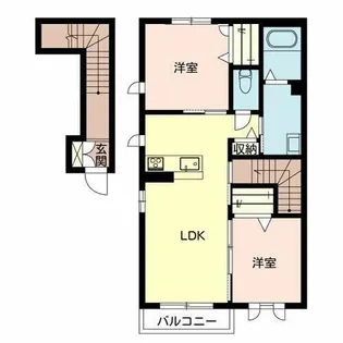 コンフォーザ東近江【0203号室】の間取り