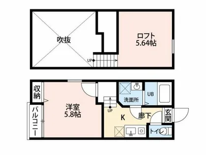 EFIL‐DⅡ(エフィールディーツー)【2階】の間取り