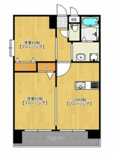 ラファセエスティーロ箱崎駅前【2階】の間取り