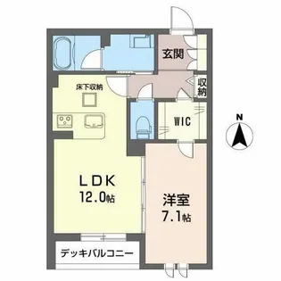 シャーメゾン 杉ケ町【0101号室】の間取り