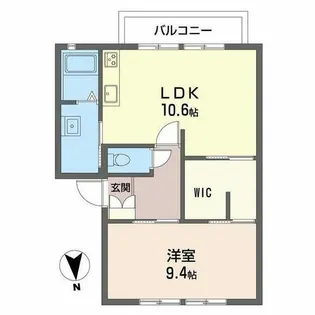 グリーンヴィラ水内I【2階】の間取り