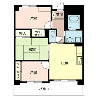 グレース南河堀【0101号室】の間取り