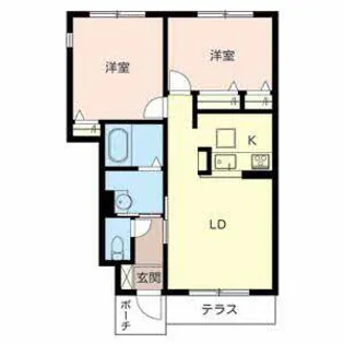 シャーメゾン美原【0101号室】の間取り