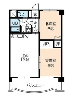 フィオーレ豊橋【10階】の間取り