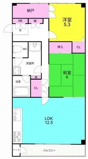 夙川シャンボール【202号室】の間取り
