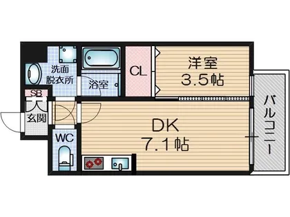 アンフィニⅩⅦマローネ【502号室】の間取り
