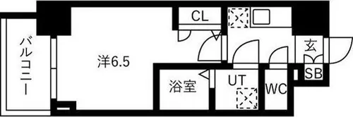 IW RESIDENCE大阪CREST TAPP【6階】の間取り
