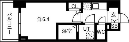 IW RESIDENCE大阪CREST TAPP【7階】の間取り