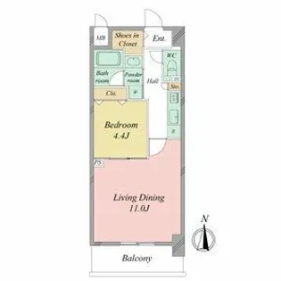 ALATO白壁【2階】の間取り