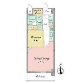 ALATO白壁【2階】の間取り