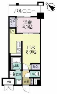 エルグランド吉塚【503号室】の間取り