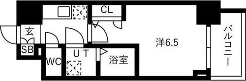 IW RESIDENCE大阪CREST TAPP【8階】の間取り