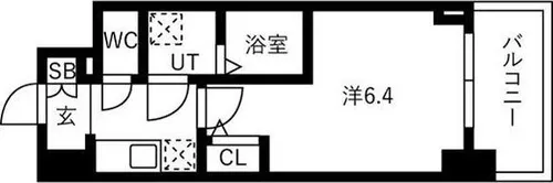 IW RESIDENCE大阪CREST TAPP【9階】の間取り