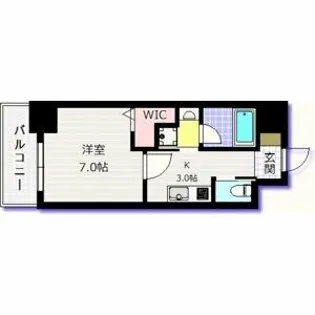 La Maison Lumiere【7階】の間取り