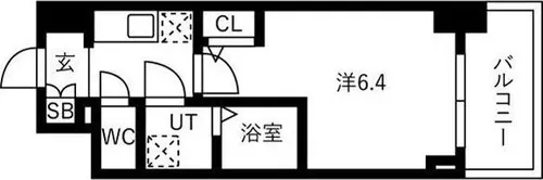 IW RESIDENCE大阪CREST TAPP【10階】の間取り