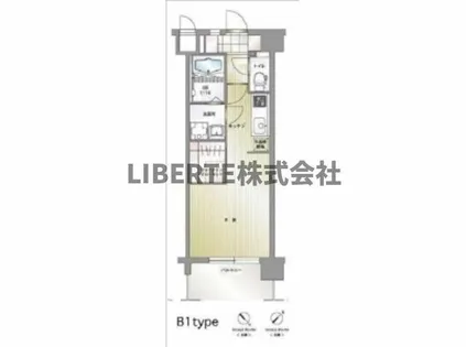 エンクレスト博多駅南Ⅲ【5階】の間取り