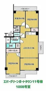 エバーグリーン南港ポートタウン11号館 11号【10階】の間取り