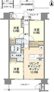 レ・ジェイド南港HANA-TERRACE【10階】の間取り