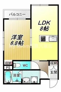 Glicina南巽vient【3階】の間取り