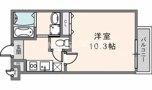 フジパレス新石切南Ⅱ番館【201号室】の間取り