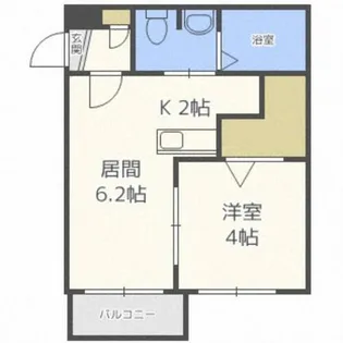 VILLAGE北大通壱番館【7階】の間取り