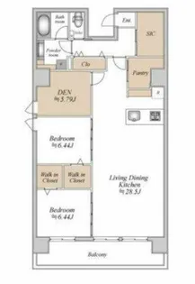 GLAM STELLA松屋町【902号室】の間取り