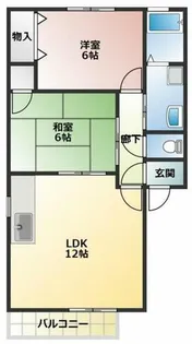 グリーンステージ東橋良A【2階】の間取り