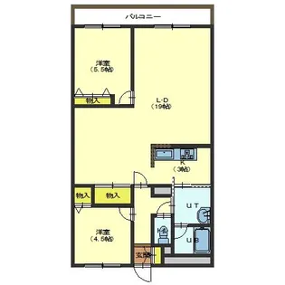 ドムス昭和【405号室】の間取り